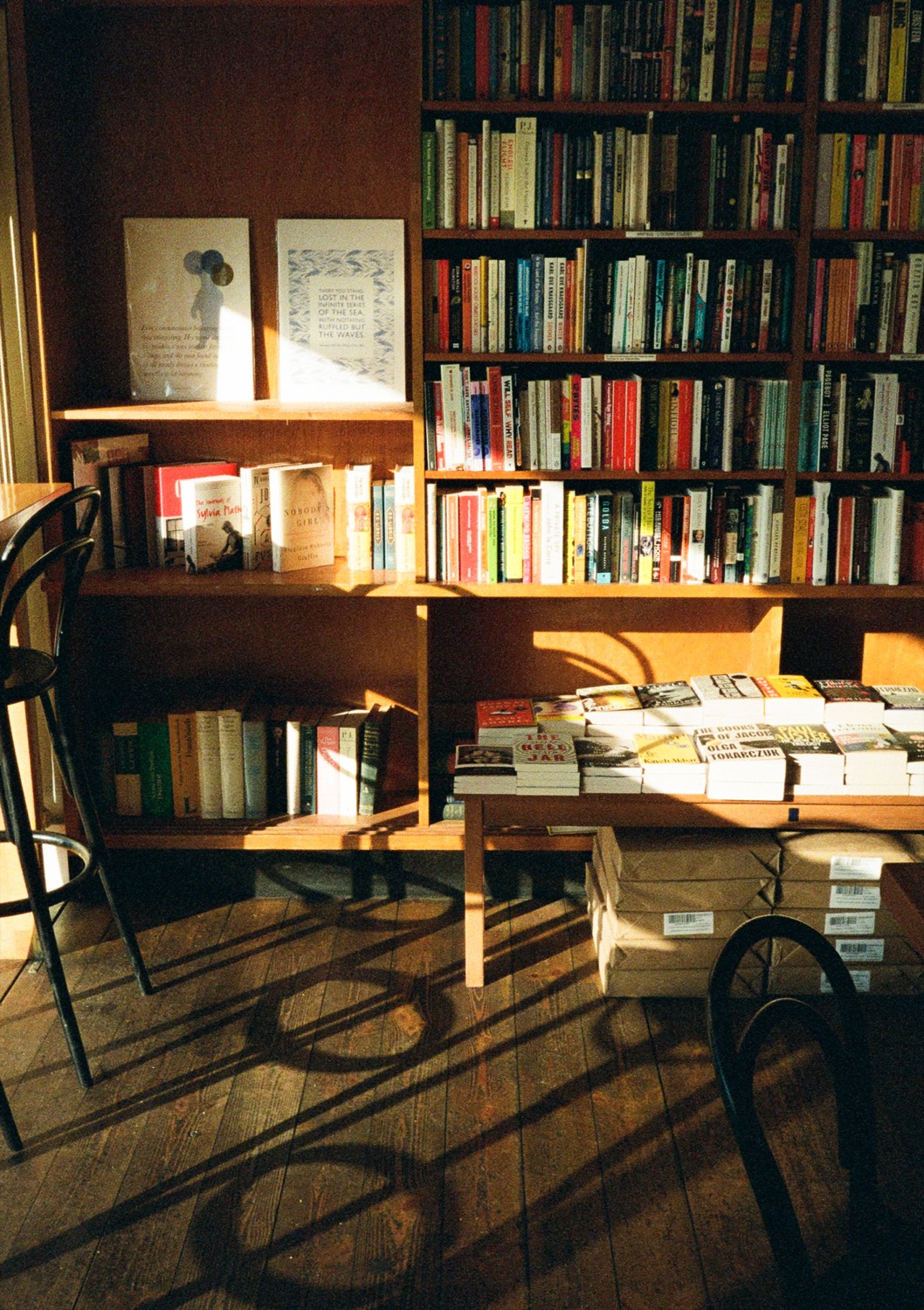 A cozy bookshop interior